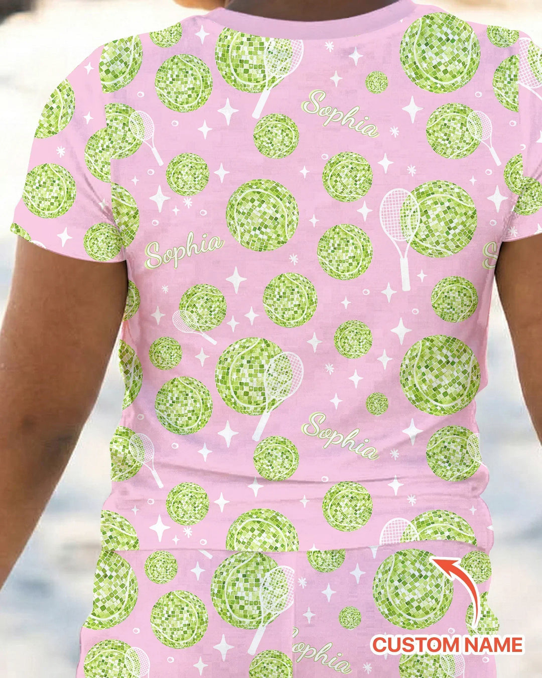 Zweiteiliges, kurzärmliges Pyjama-Set mit Marienkäfern