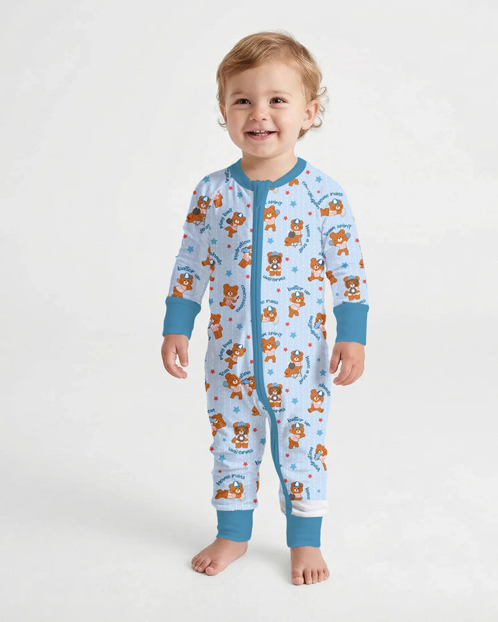 Born To Play Baseball Bamboo Convertible Zippy