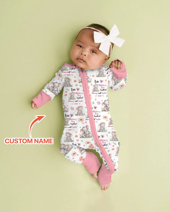 Personalized Our 1st Mother's Day Together Bamboo Convertible Zippy