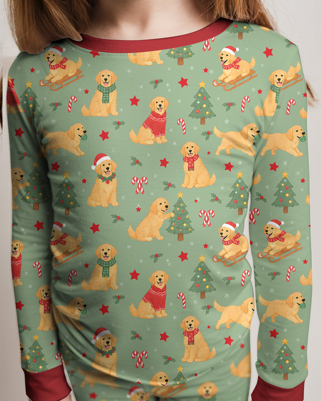 Holiday Dog Bamboo Two Piece Long Sleeve Pajama Set