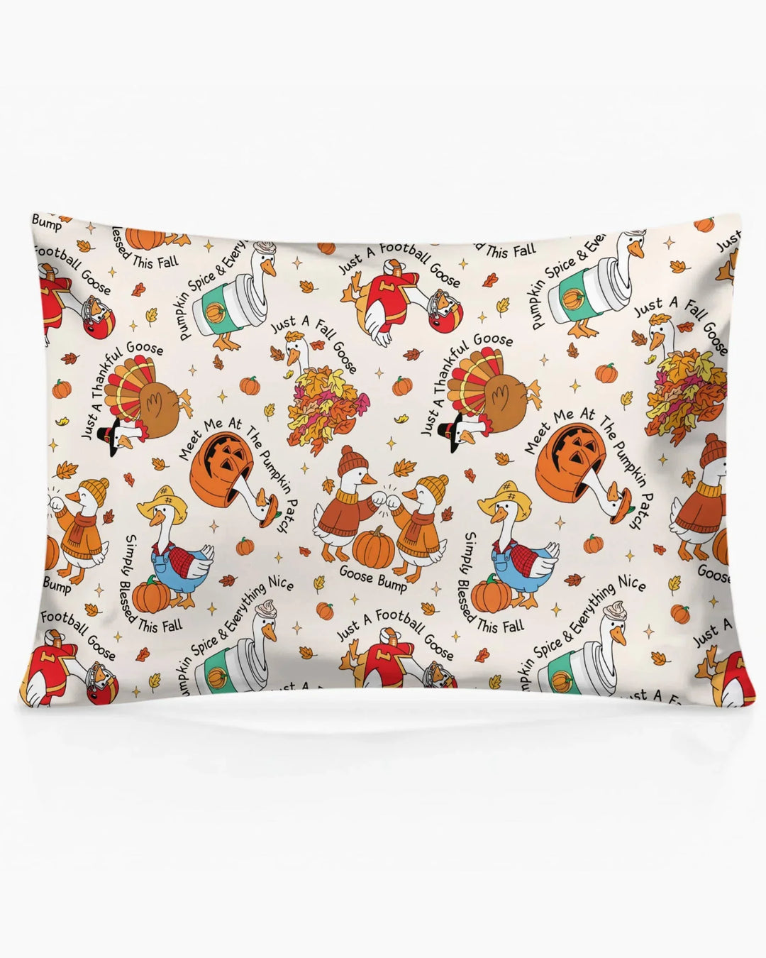 Just A Fall Goose Family Matching Bamboo Pillow Case