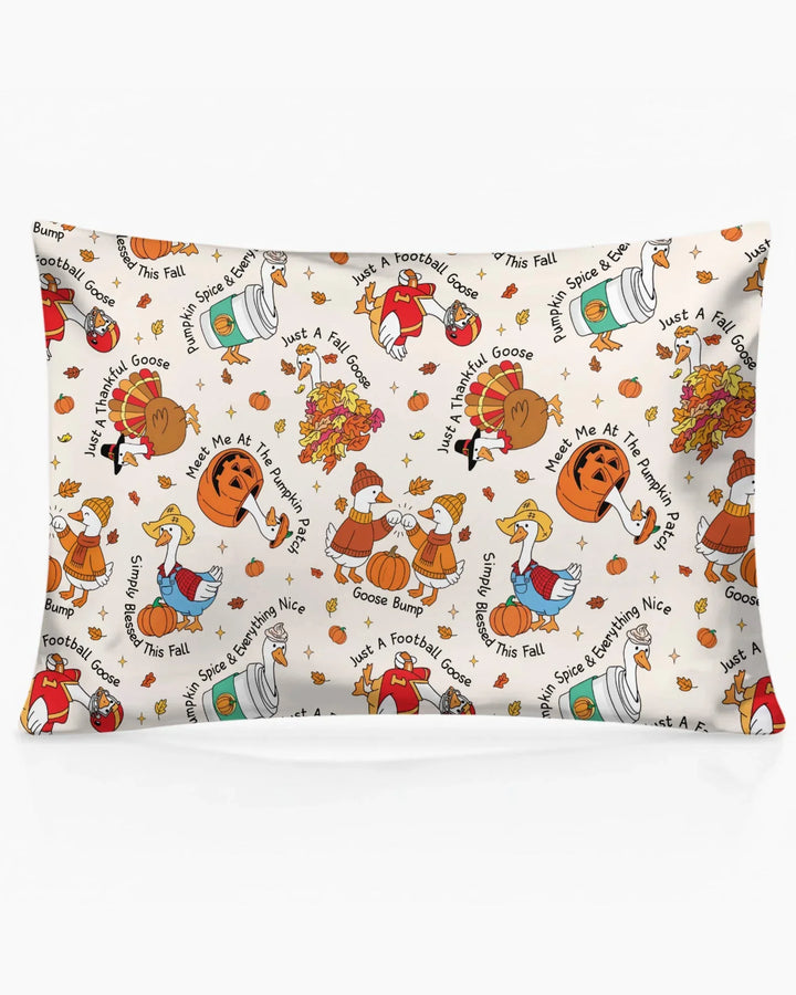 Just A Fall Goose Family Matching Bamboo Pillow Case