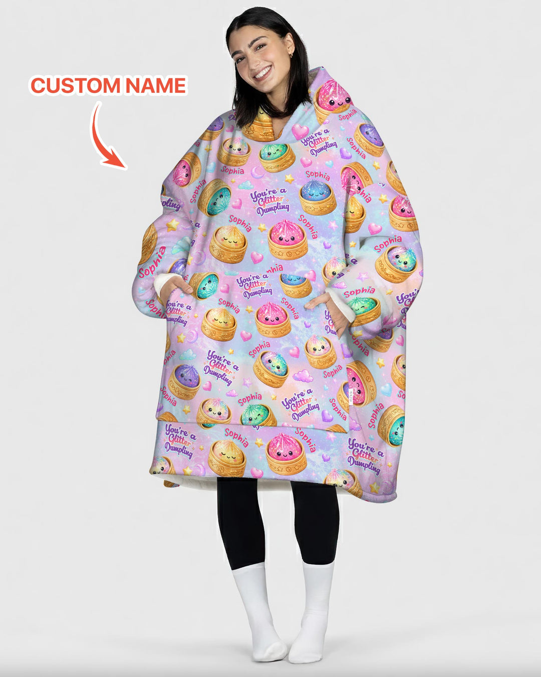 Benutzerdefinierter Bambus-Deckenhoodie (Vorlage)