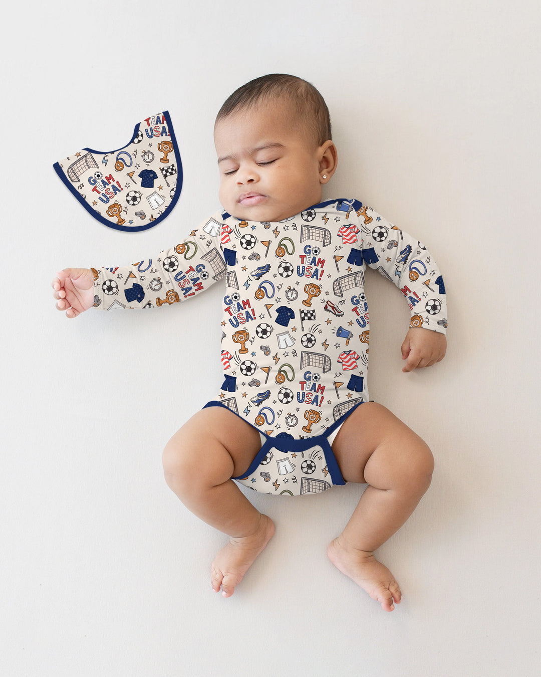 Gerippte Babykleidung mit individuellem Foto - Weich &amp; Skizzenhaft