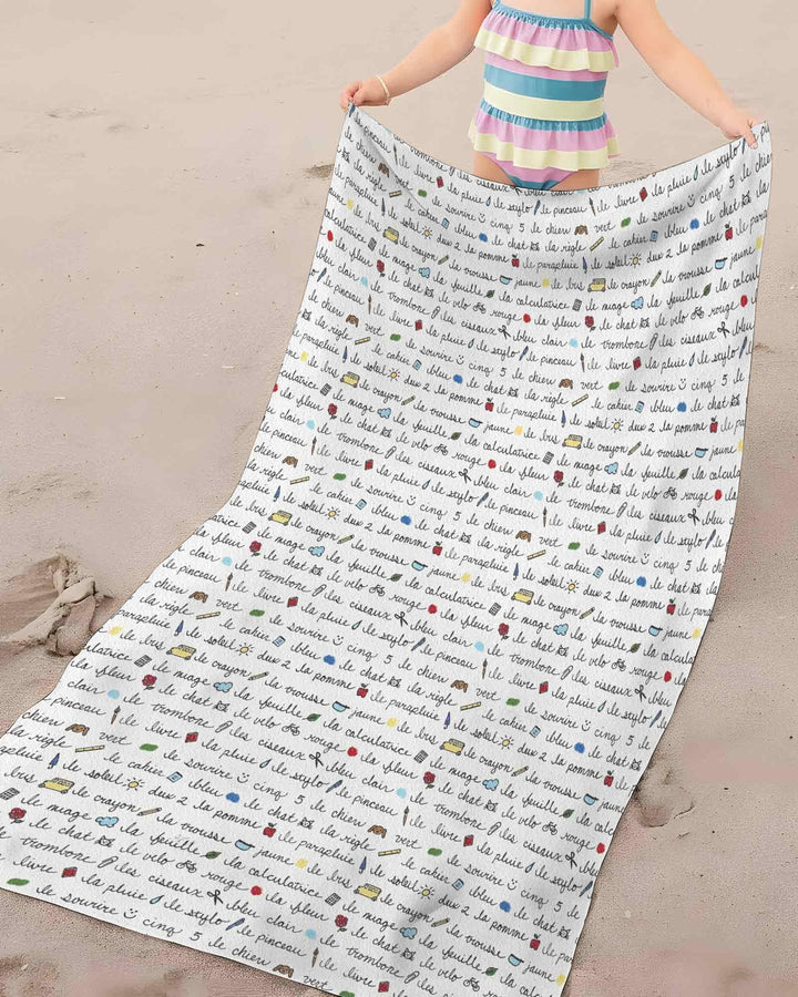 Vorlage Bambus-Strandtuch
