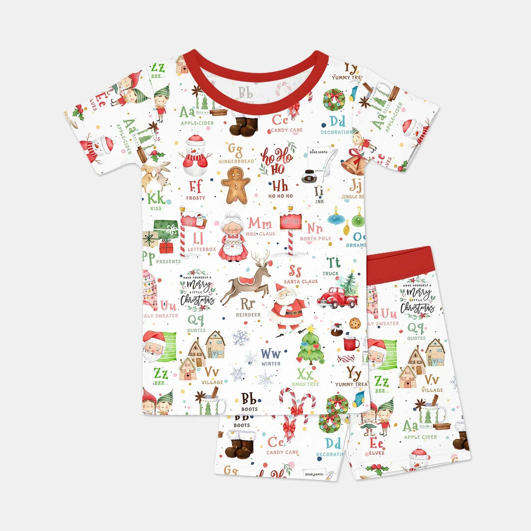 Template Zweiteiliges Pyjama-Set mit kurzen Ärmeln und Shorts
