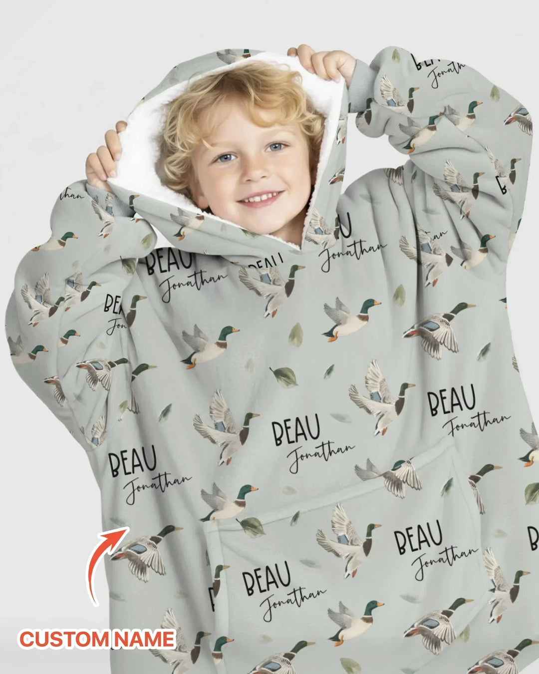 Personalisierbarer Stockenten-Bambus-Deckenhoodie