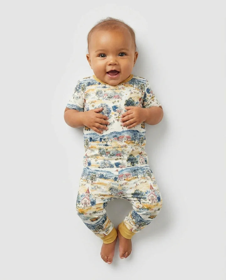 Zweiteiliges, kurzärmliges Pyjama-Set mit Marienkäfern