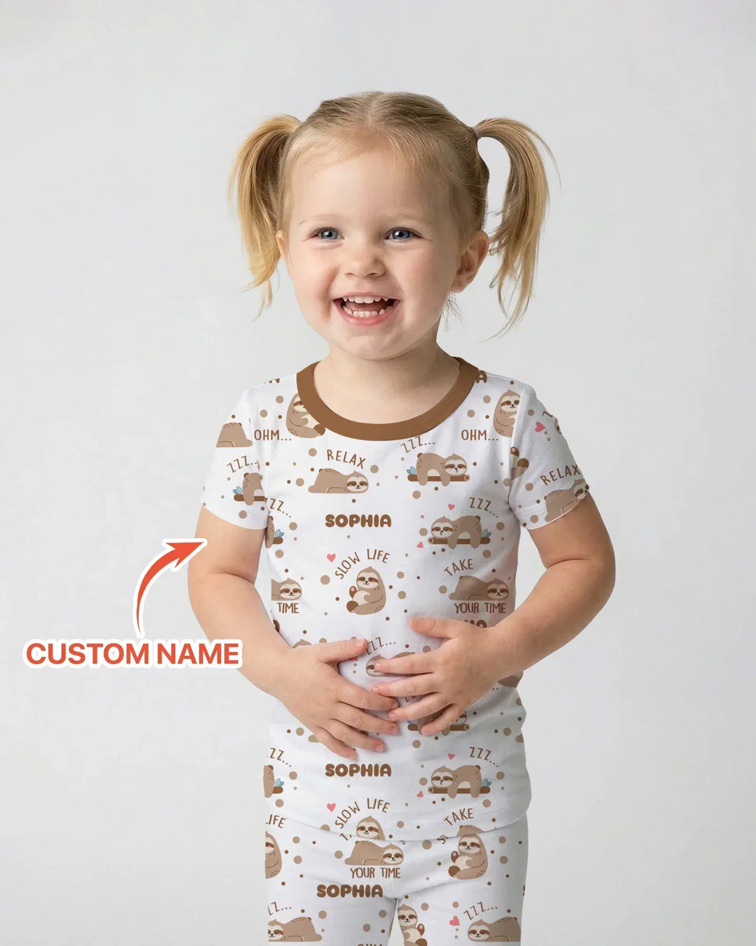 Zweiteiliges, kurzärmliges Pyjama-Set mit Marienkäfern