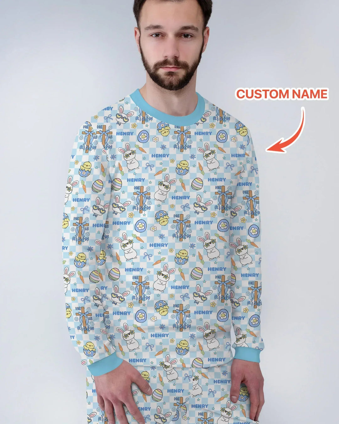 Vorlage Benutzerdefiniertes Herren-Pyjama-Set