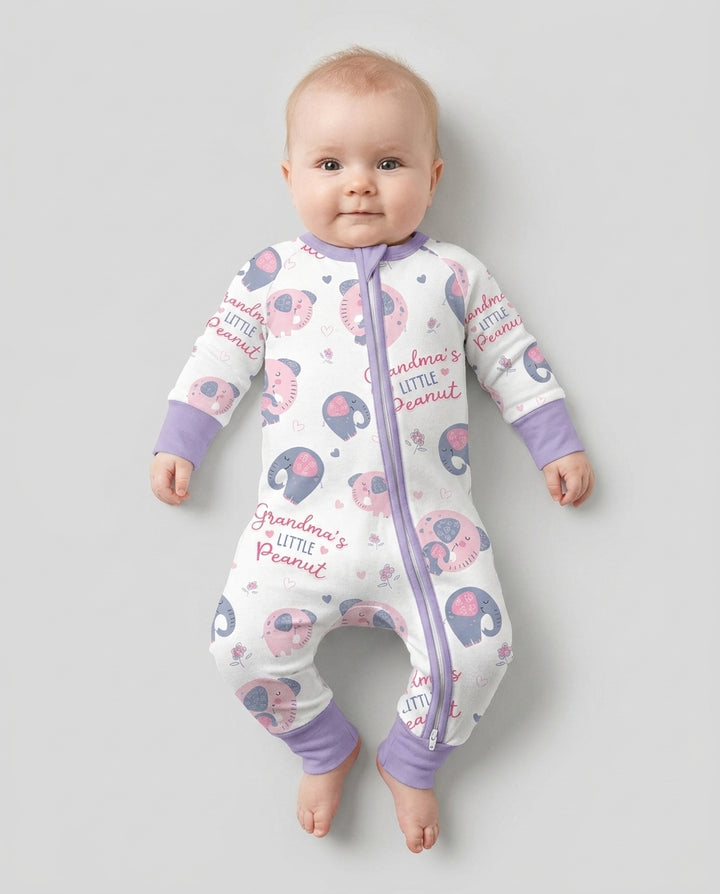 Little Peanut Baby Elephant Bamboo Convertible Zippy
