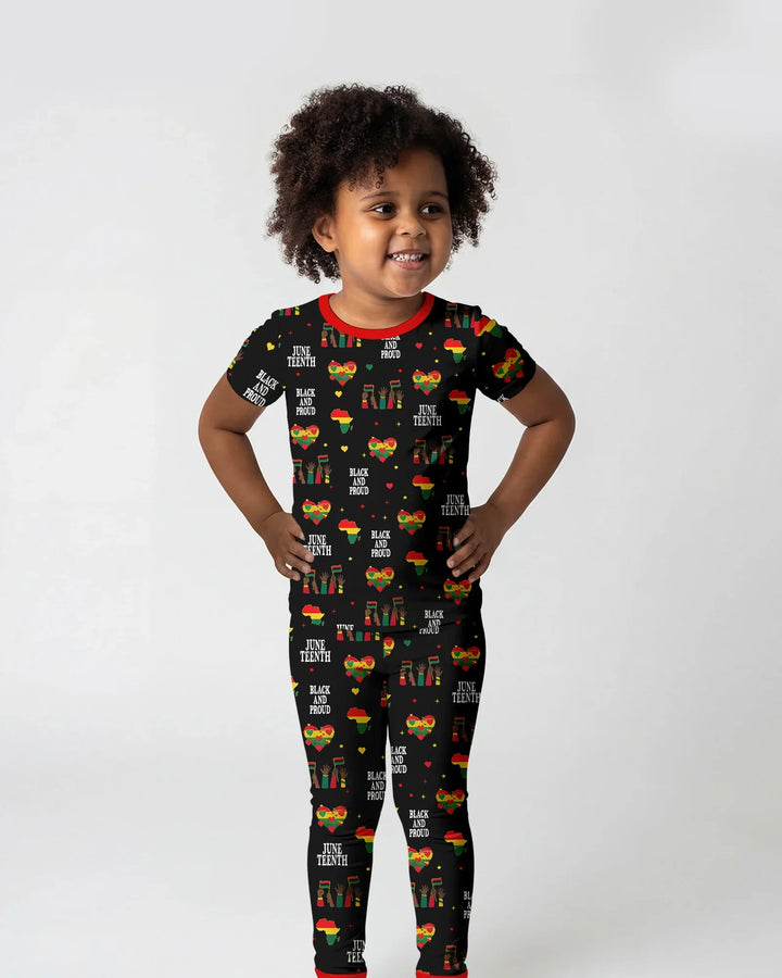 Zweiteiliges, kurzärmliges Pyjama-Set mit Marienkäfern