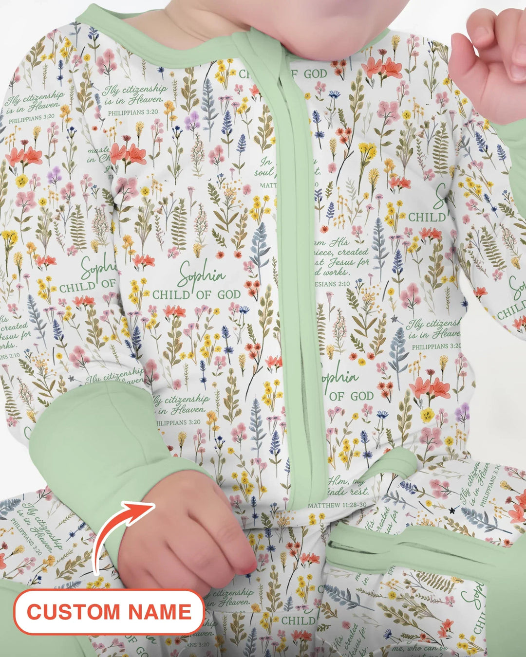 Gerippte Babykleidung mit individuellem Foto - Weich &amp; Skizzenhaft