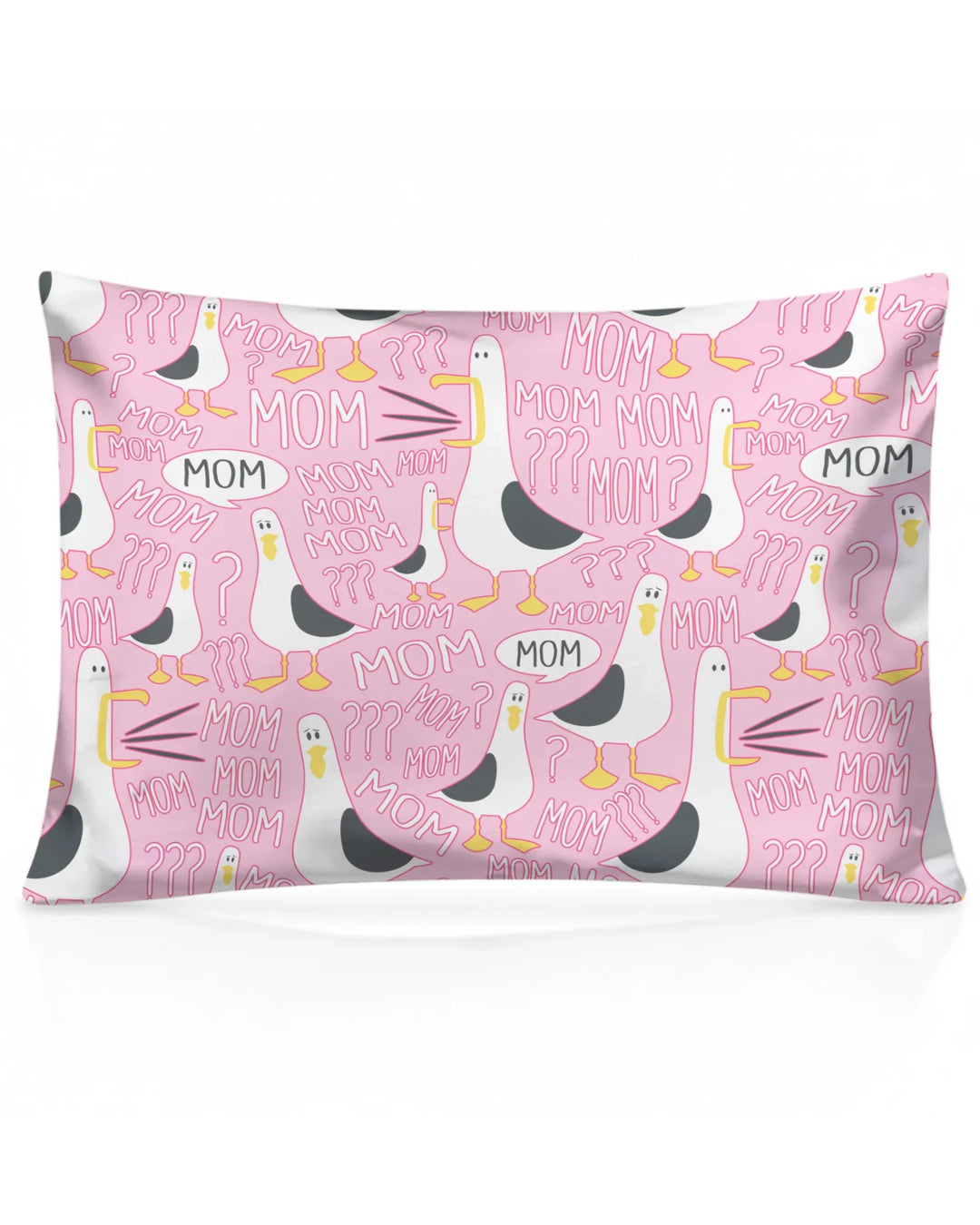 Funny Seagull MOM Bamboo Pillow Case