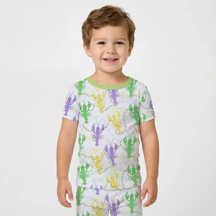 Zweiteiliges, kurzärmliges Pyjama-Set mit Marienkäfern