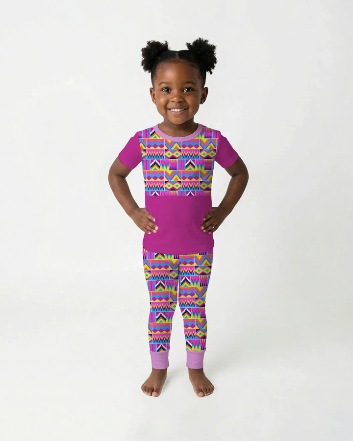 Zweiteiliges, kurzärmliges Pyjama-Set mit Marienkäfern