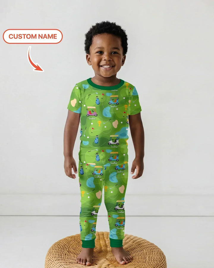 Zweiteiliges, kurzärmliges Pyjama-Set mit Marienkäfern