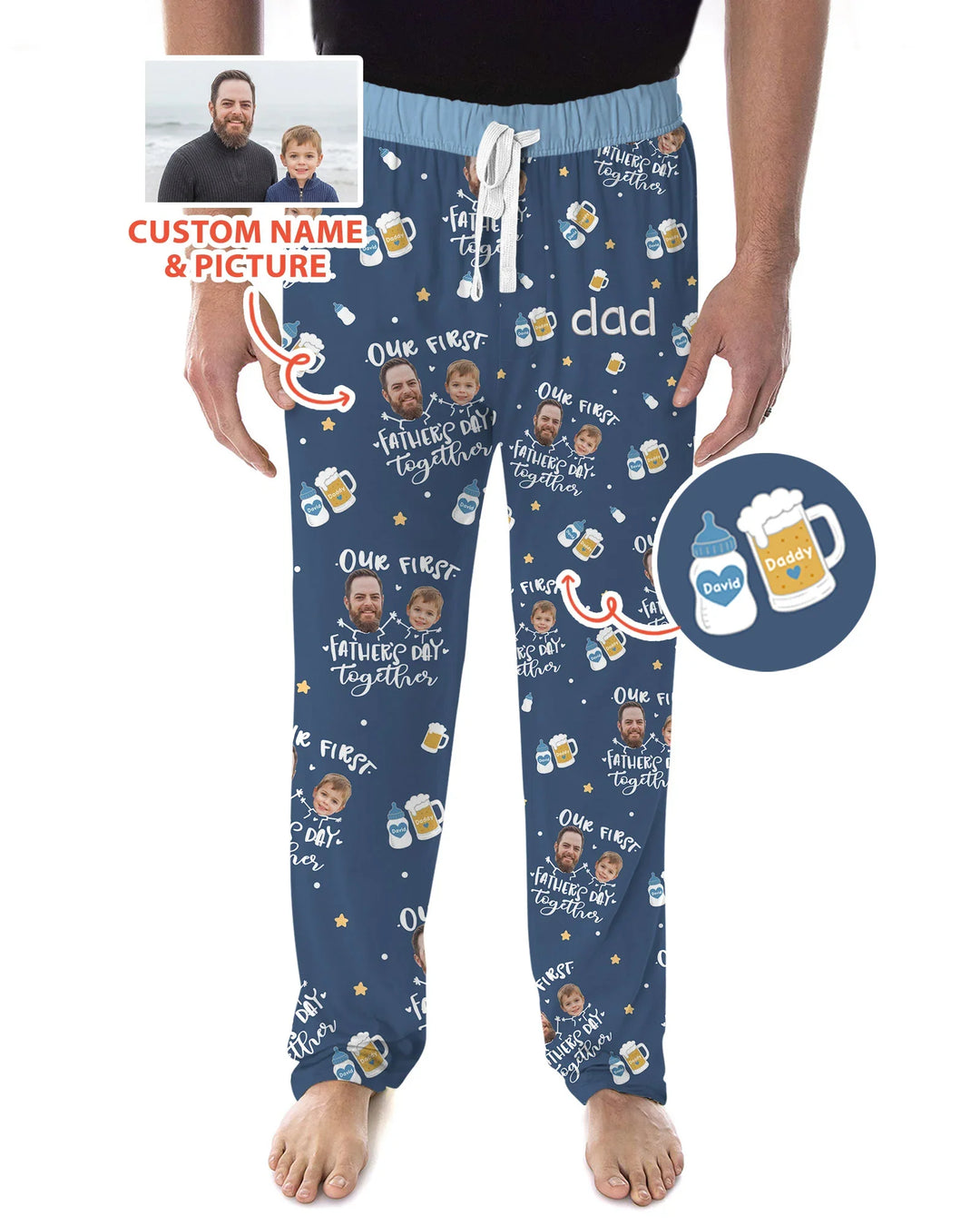 Vorlage Benutzerdefiniertes Herren-Pyjama-Set