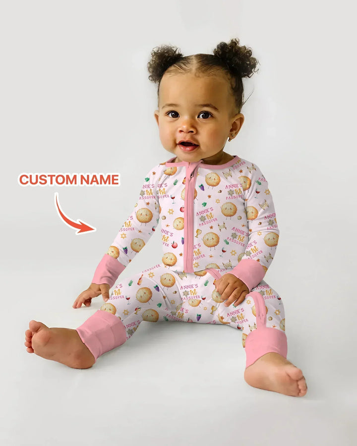 Custom Name 1st Passover Bamboo Convertible Zippy