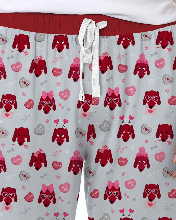 Dachshund Is My Valentine Bamboo Men's Pajama Set