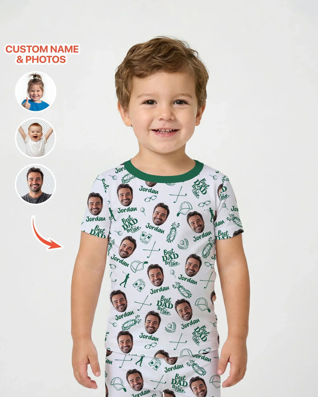 Zweiteiliges, kurzärmliges Pyjama-Set mit Marienkäfern