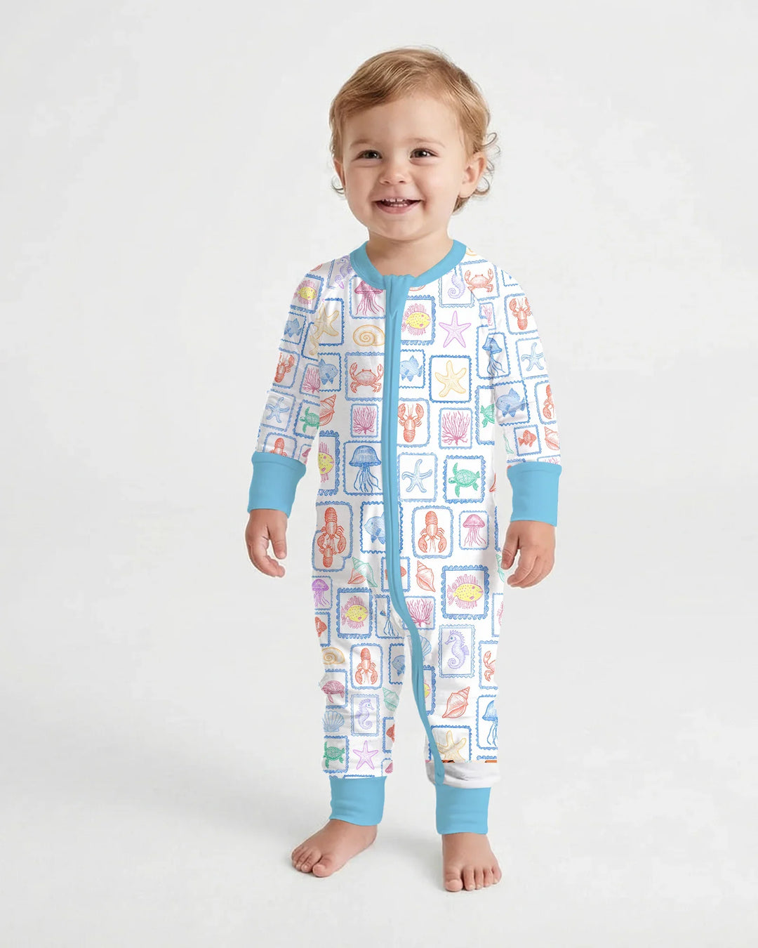 Gerippte Babykleidung mit individuellem Foto - Weich &amp; Skizzenhaft