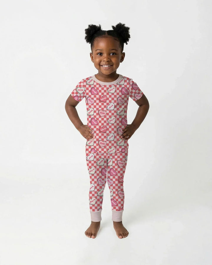 Zweiteiliges, kurzärmliges Pyjama-Set mit Marienkäfern