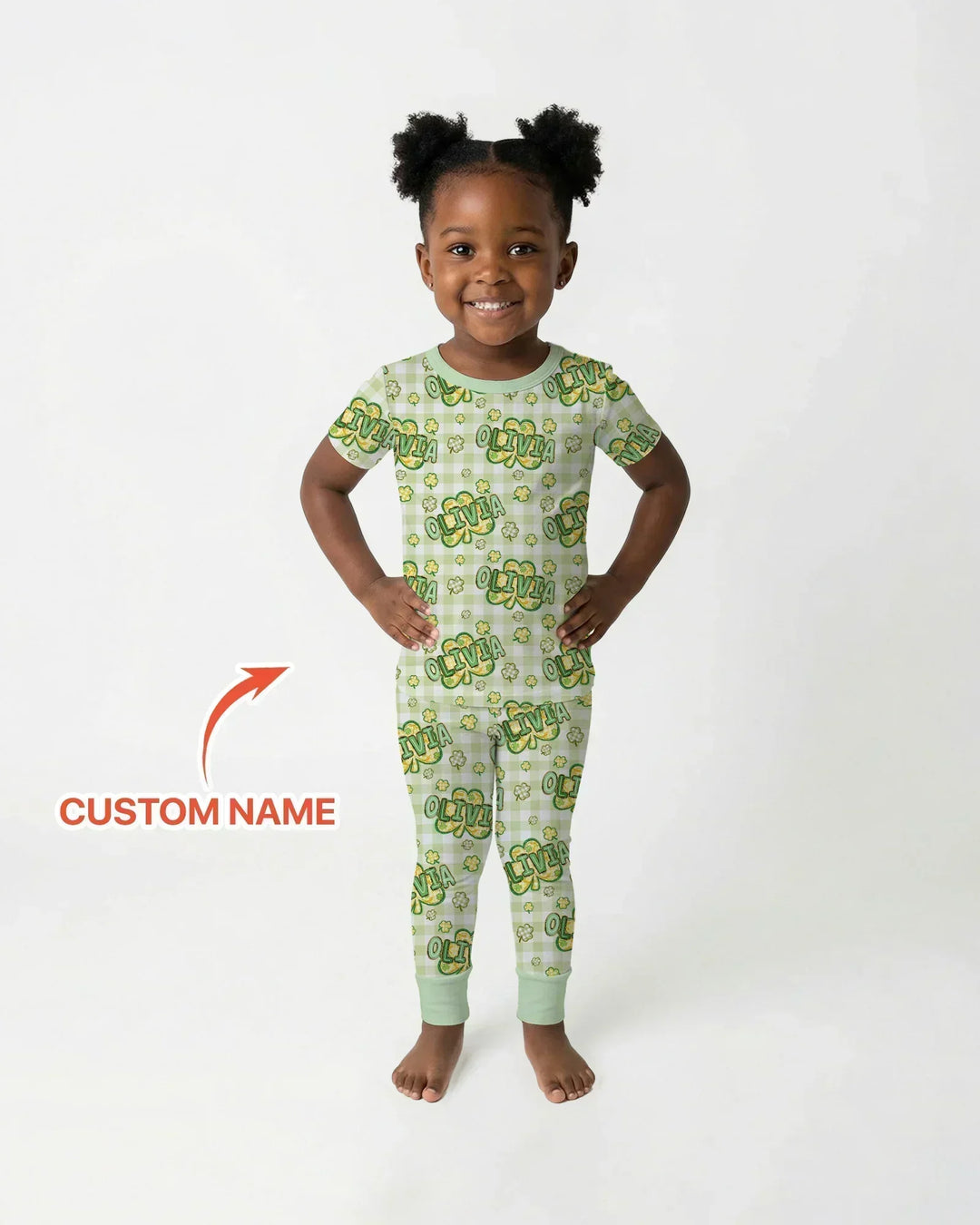 Zweiteiliges, kurzärmliges Pyjama-Set mit Marienkäfern