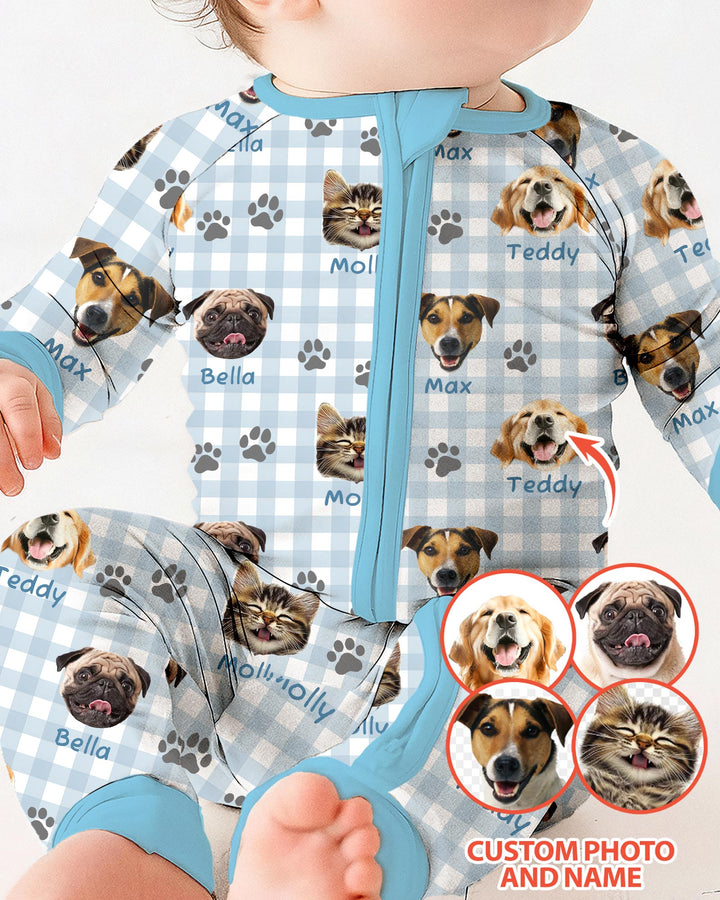 Custom Pet Photo With Name Bamboo Convertible Zippy