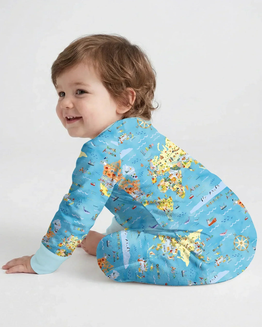 Gerippte Babykleidung mit individuellem Foto - Weich &amp; Skizzenhaft