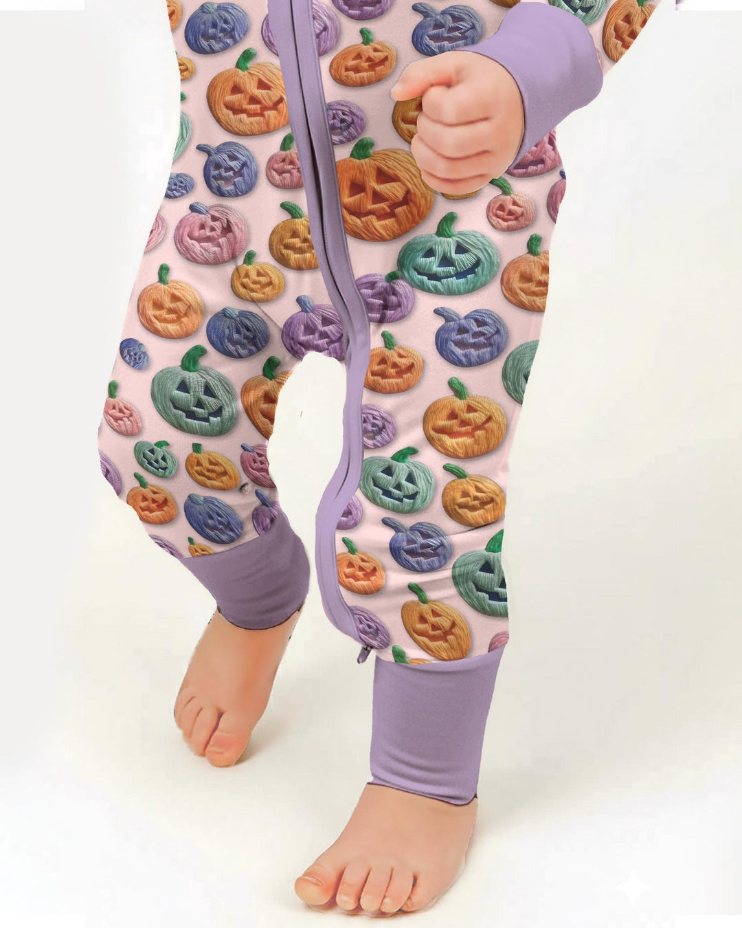 Happy Halloween Pastel Jack O Lanterns Bamboo Convertible Zippy