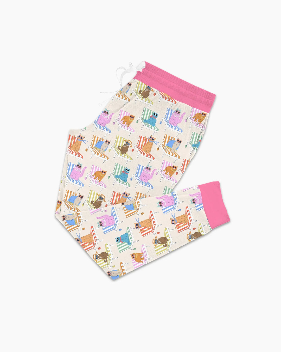Miau Sonnenbad Mama & Ich passender Pyjama aus Bambus für Damen