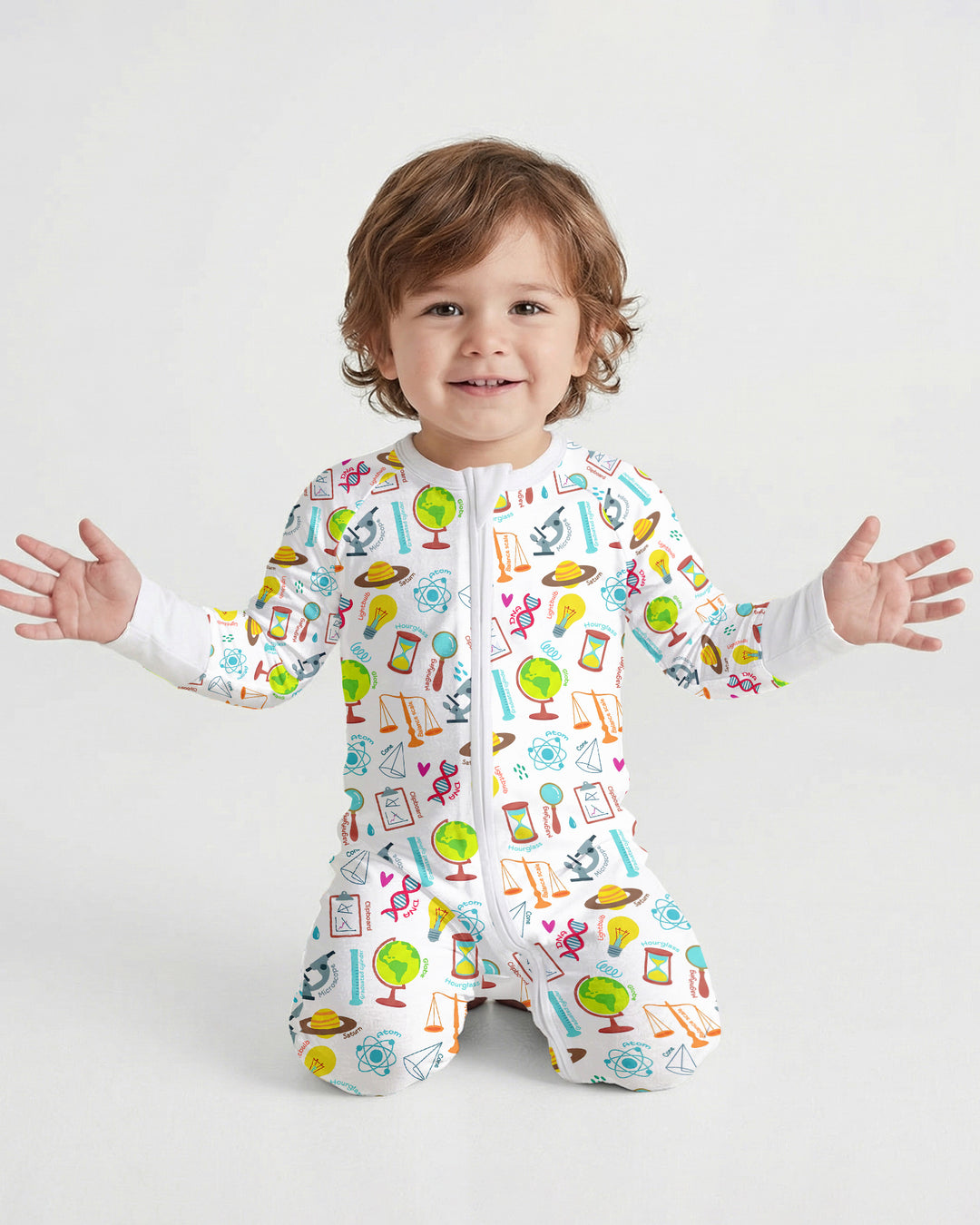 Gerippte Babykleidung mit individuellem Foto - Weich &amp; Skizzenhaft