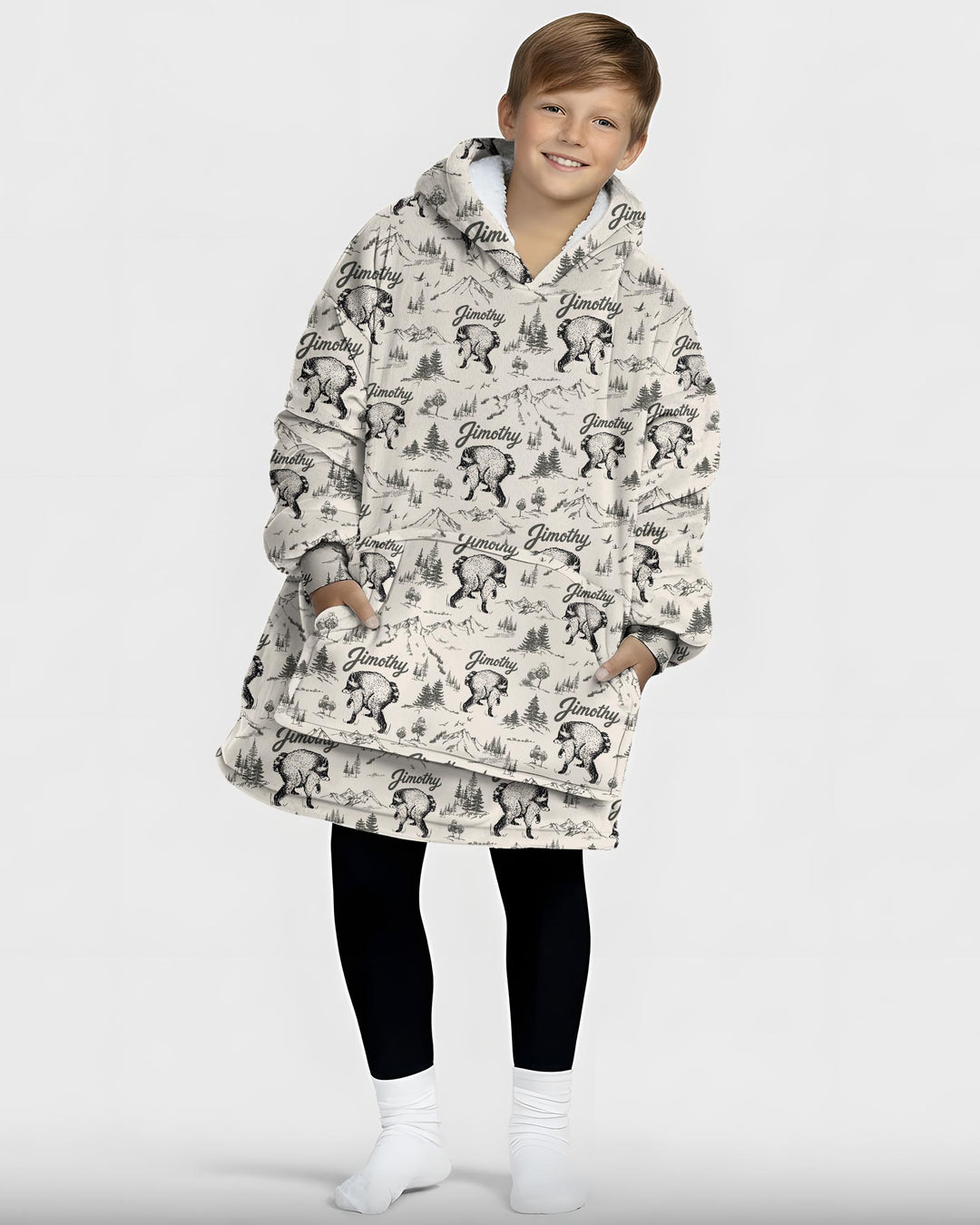 Benutzerdefinierter Bambus-Deckenhoodie (Vorlage)