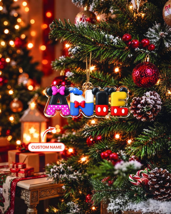 Magical Character Name Keepsake Personalized 1-Side Photo Acrylic Ornament