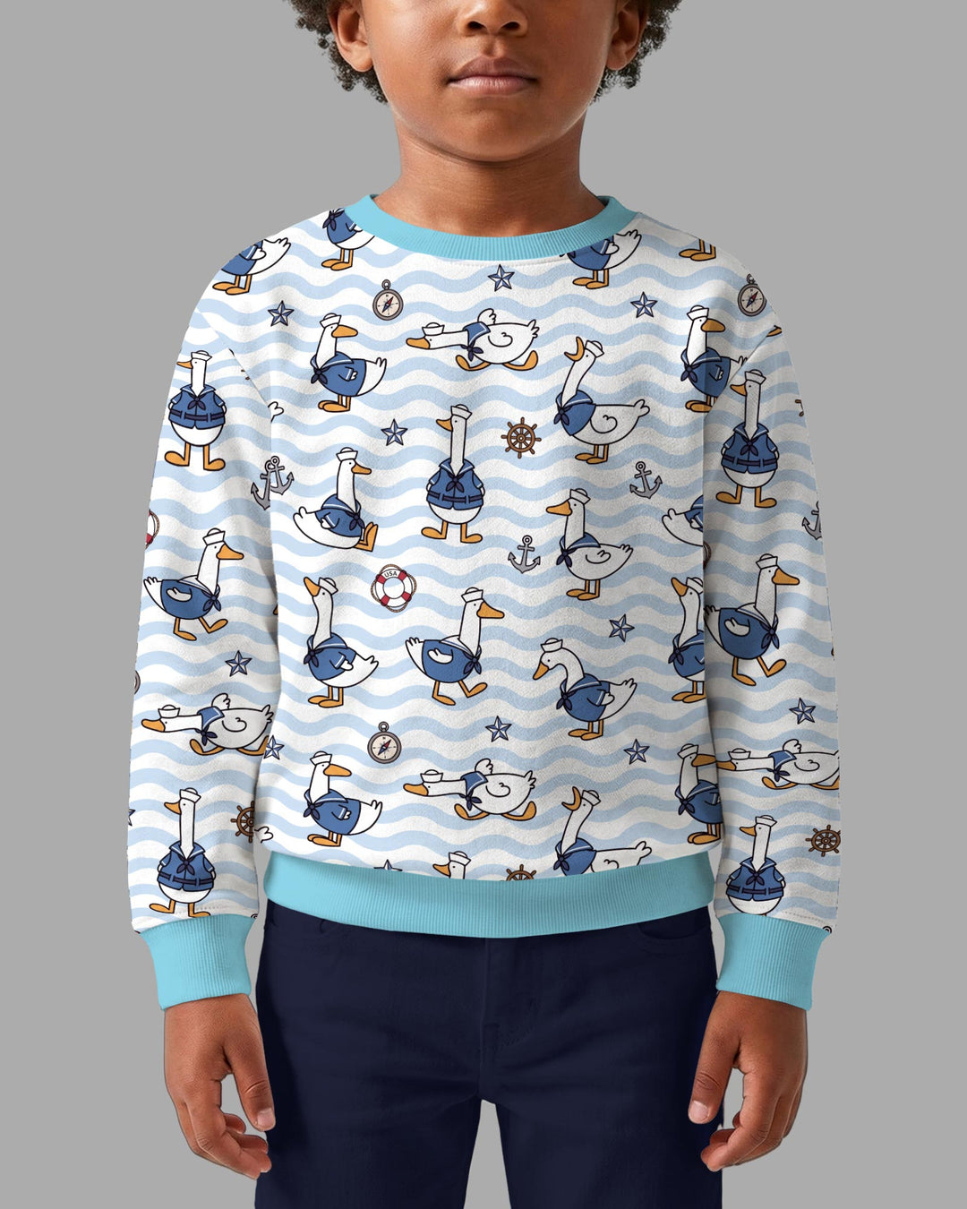 Sweatshirt mit Rundhalsausschnitt aus Bambusfaser