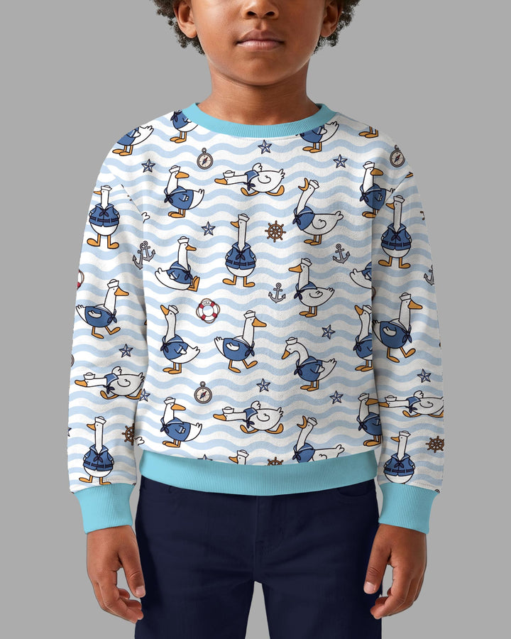 Sweatshirt mit Rundhalsausschnitt aus Bambusfaser