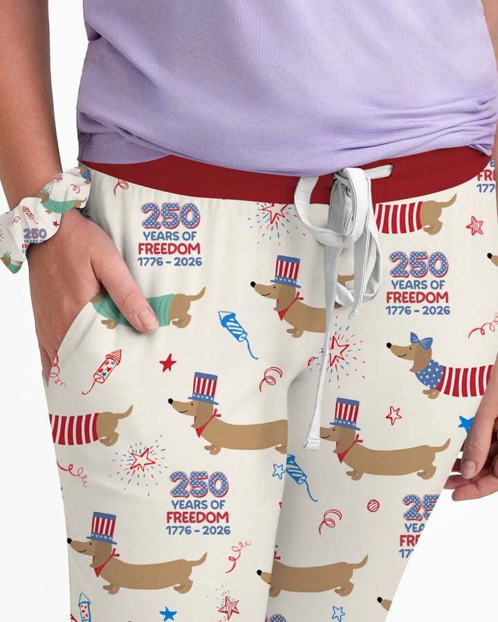 250 Jahre Freiheit Schlafanzug-Set aus Bambus für Damen