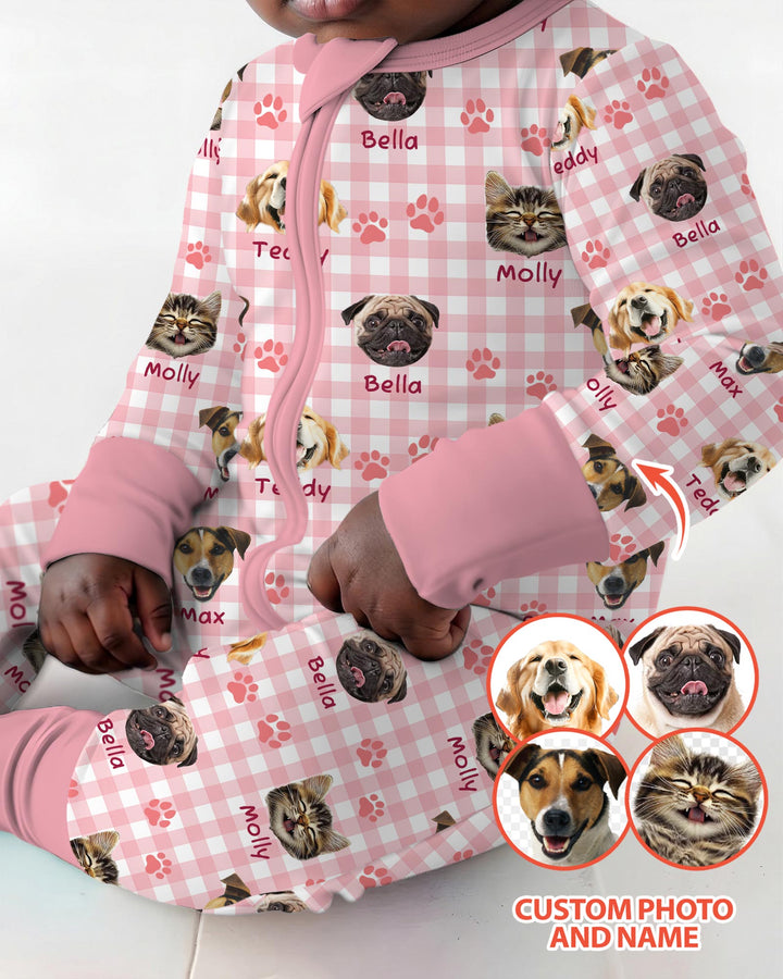 Custom Pet Photo With Name Bamboo Convertible Zippy