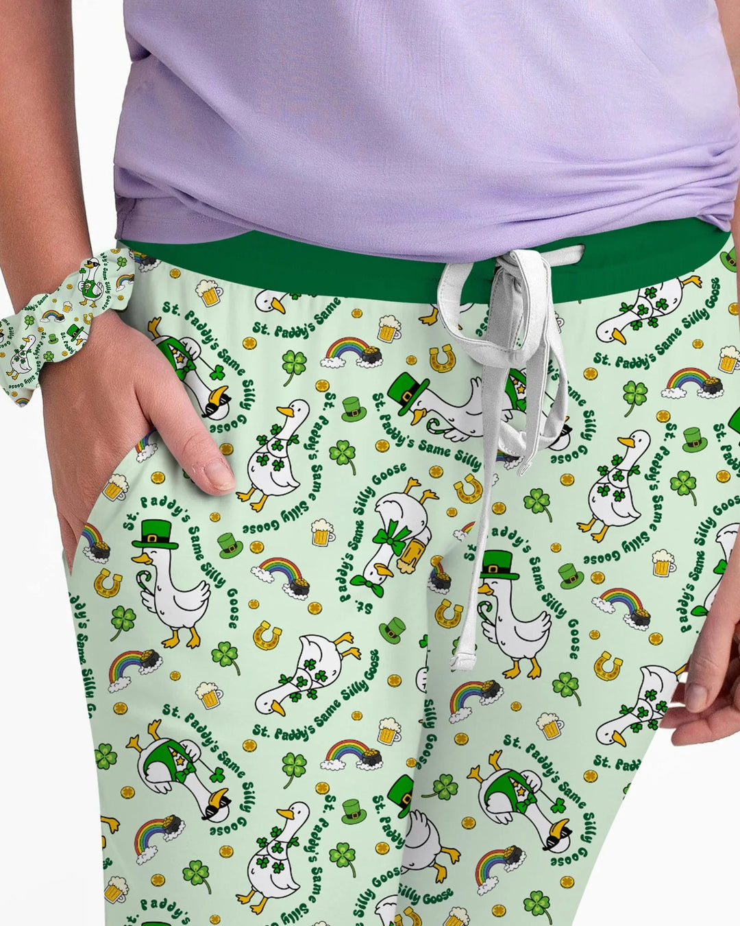 St. Patrick's Day Gans Bambus Damen Pyjama Set