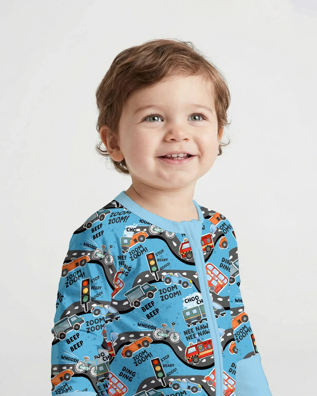 Gerippte Babykleidung mit individuellem Foto - Weich &amp; Skizzenhaft