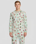 Christmas Mahjong  Bamboo Men's Pajama Set