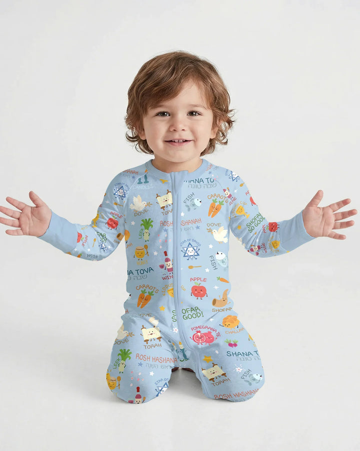 Gerippte Babykleidung mit individuellem Foto - Weich &amp; Skizzenhaft