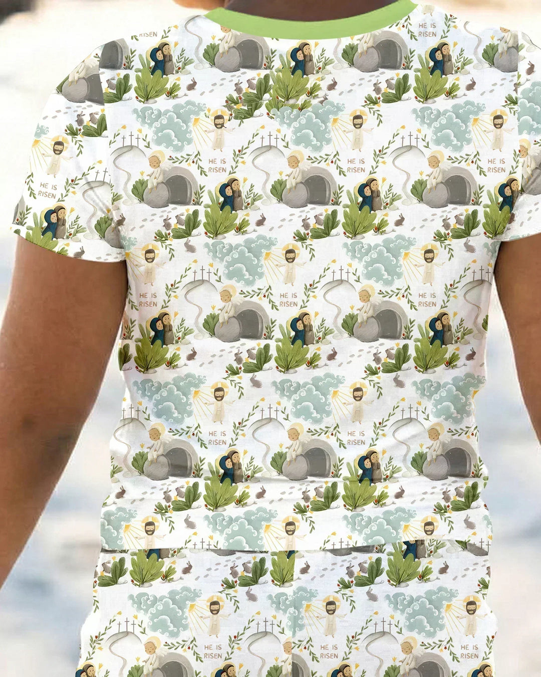 Zweiteiliges, kurzärmliges Pyjama-Set mit Marienkäfern