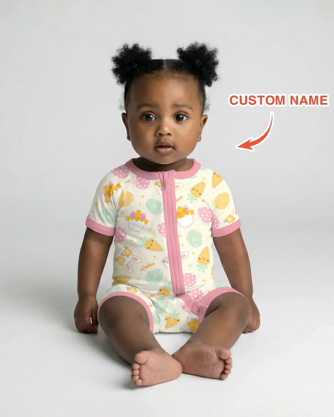 Retro Easter Bamboo Shorty Zippy