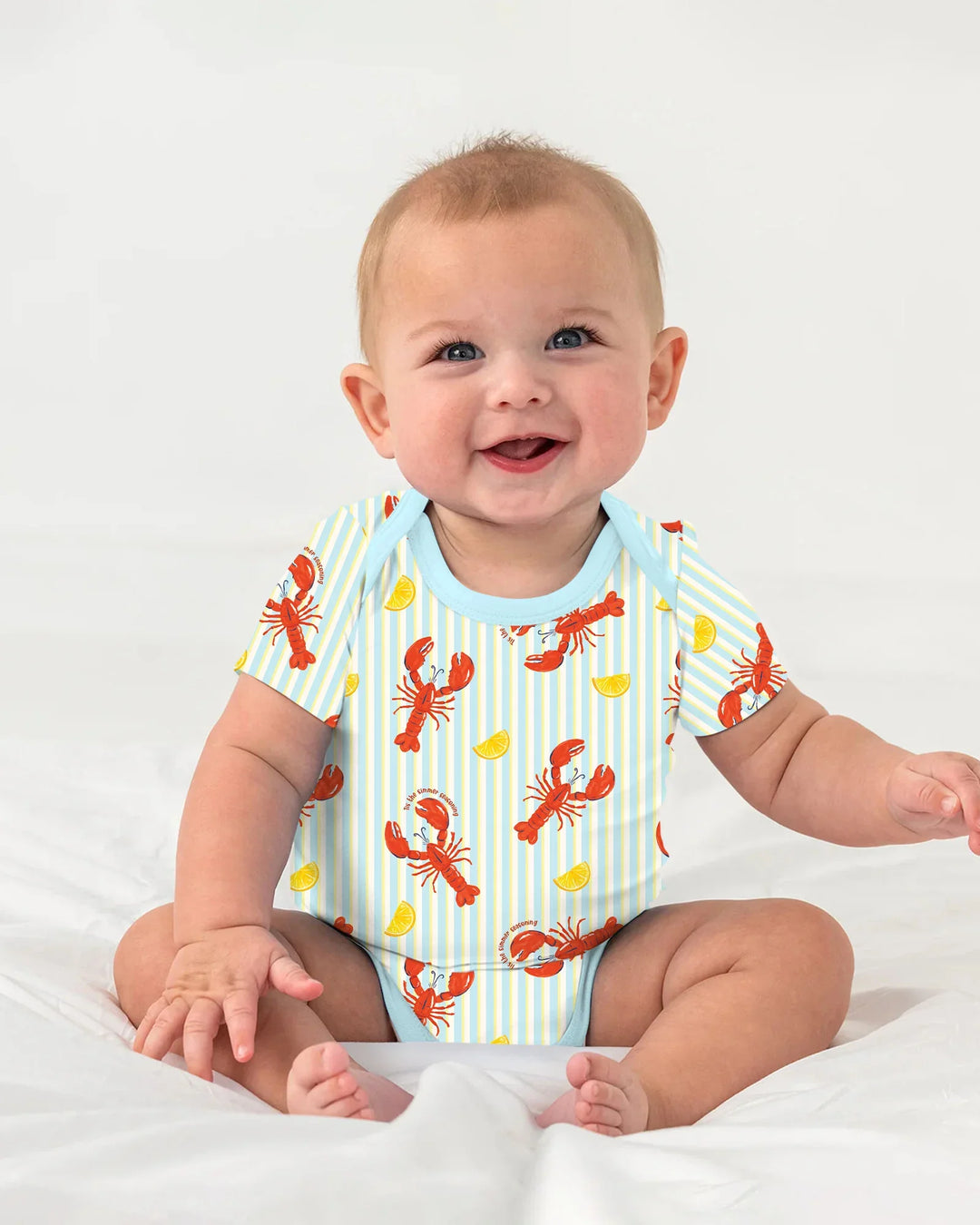 Gerippte Babykleidung mit individuellem Foto - Weich &amp; Skizzenhaft