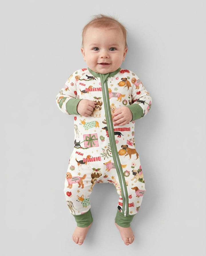 Festive Dog Merry Woofmas Bamboo Convertible Zippy