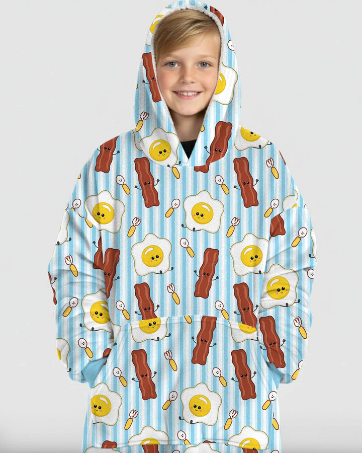 Breakfast Club Wearable Bamboo Blanket Hoodie