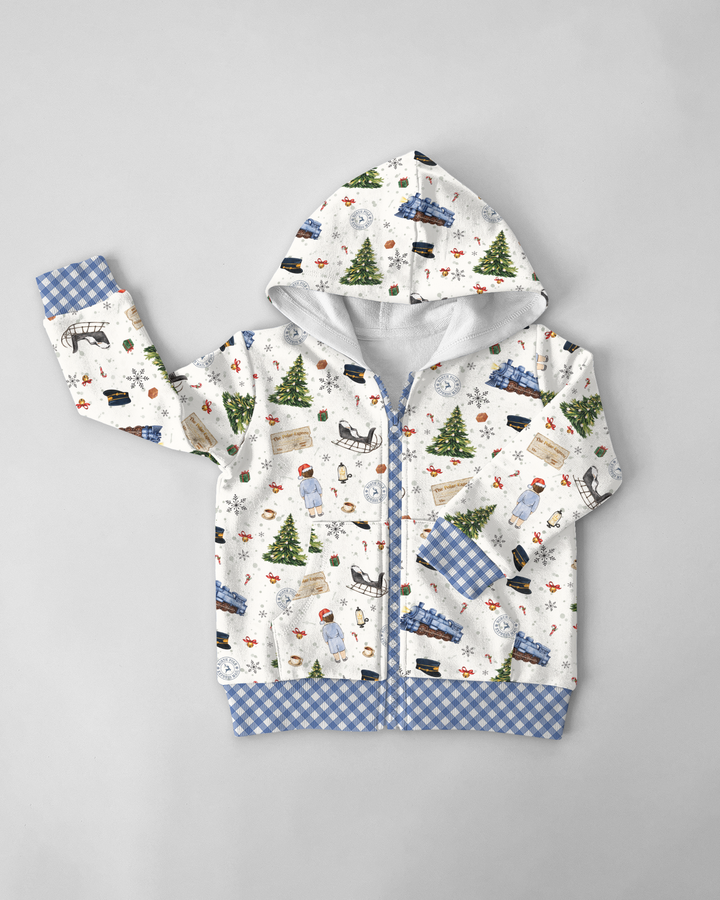 North Pole Adventure Bamboo Zip Hoodie