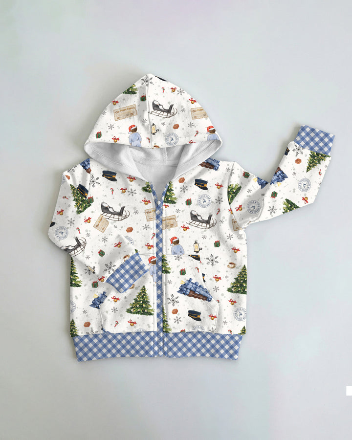 North Pole Adventure Bamboo Zip Hoodie